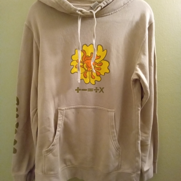 Mens S Independent Trading Company Ed Sheeran Concert Stylish Beige Graphic Hood - Picture 1 of 5